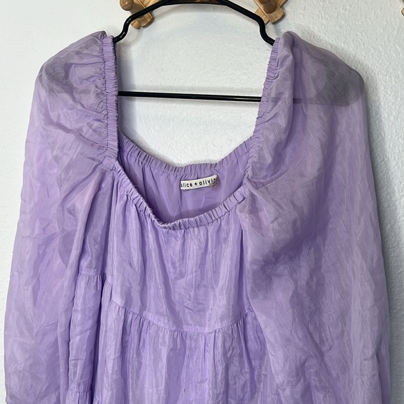 Alice + Olivia Rowan Tiered Babydoll Dress - Picture 6 of 10